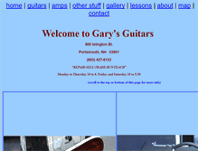 Tablet Screenshot of garysguitars.biz